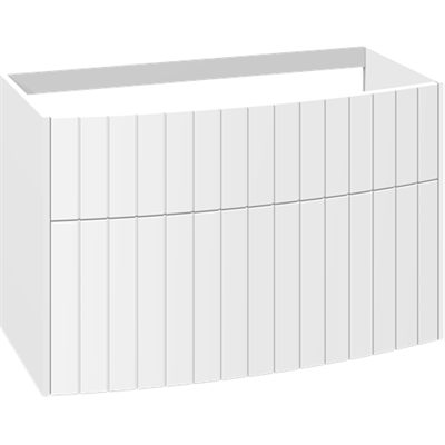 Dansani You Vintage Vaskeskab 100 cm med skuffer og buet rillet front - Fås i flere farver