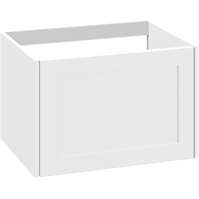 Dansani You Classic Vaskeskab med rammefront 60 cm med udskæring i skuffe for afløb - højde 40 cm - fås i flere farver