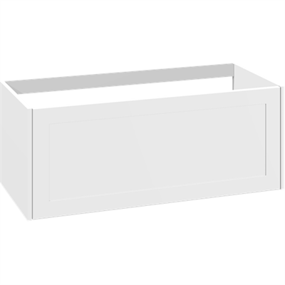 Dansani You Classic Vaskeskab 100 cm med udskæring i skuffe for afløb og rammefront - højde 40 cm fås i flere farver