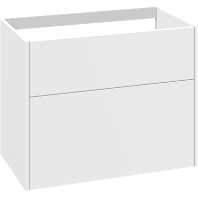 Dansani You Classic Vaskeskab 80 cm med to skuffer og udskæring i øverste skuffe for afløb - Fås i