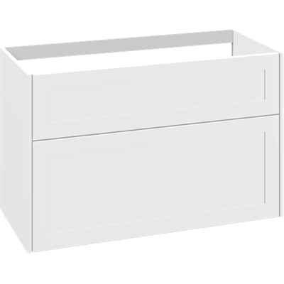 Dansani You Classic Vaskeskab 100 cm med to skuffer med rammefront - fås i flere farver