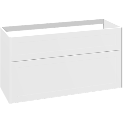 Dansani You Classic 120 cm Vaskeskab med rammefronte og udskæring i øverste skuffe for afløb - fås i flere farver