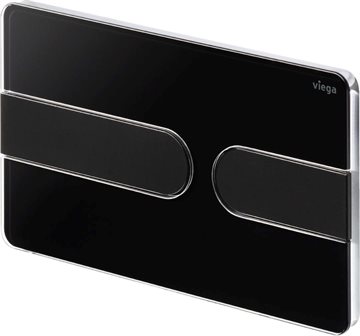 Viega Prevista Visign for Style 23 WC-betjeningsplade, Sort / matsort