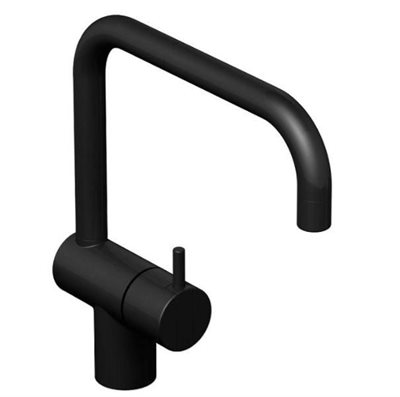 Vola køkkenarmatur KV1 med dobbelt svingbar tud - Mat-sort (27)