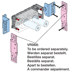 Vola VR968 - Beslag for montering mellem reglar