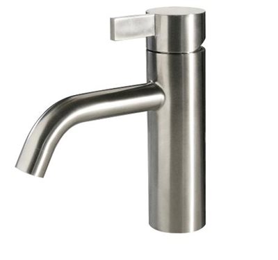 Noba W4 håndvaskarmatur uden bundventil, Børstet stål