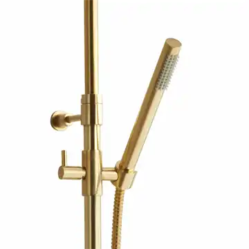 Lavabo cylindrisk håndbruser,  massiv messing (patinere)