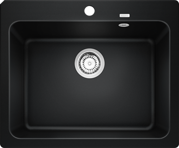 Blanco Naya 6 UX Køkkenvask 61,5x51 cm t/nedfældning i Silgranit sort