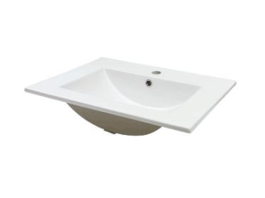 Cassoe Porcelænsvask 61 x 46,5 cm til møbel, Hvid 