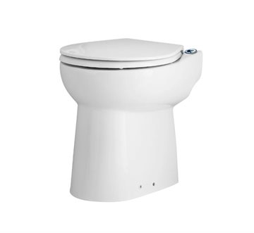 SANICOMPACT C43 kompakt toilet i porcelæn inkl. soft close toiletsæde og indbygget pumpe