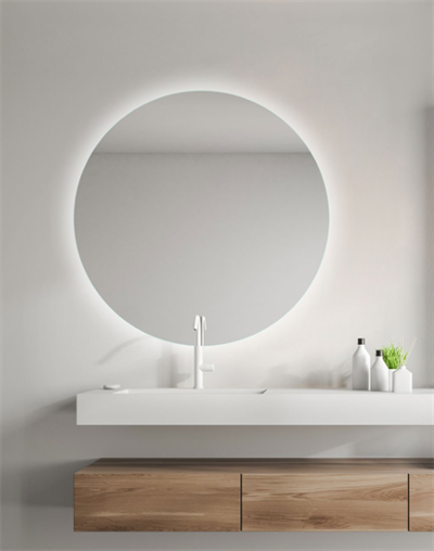 Dara spejl Ø75 cm med baggrunds integreret LED lys 