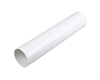 Duka Ventilationsrør Ø100 mm - 500 mm i hvid