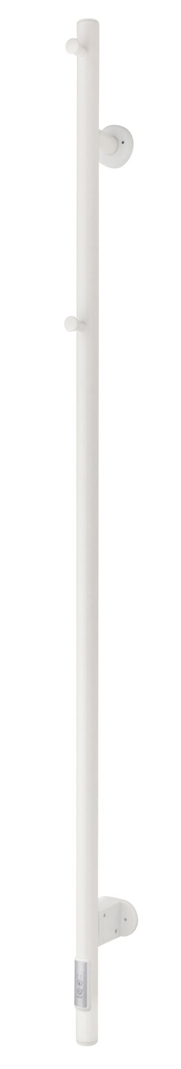 TVS ELDO 1 El-håndklædetørrer m/timer 1400x60mm, Hvid