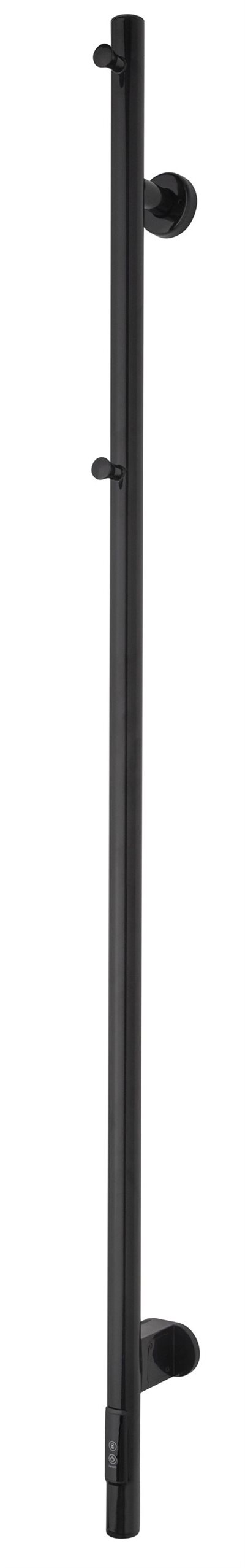 TVS ELDO 1 El-håndklædetørrer m/timer 1400x60mm, Sort