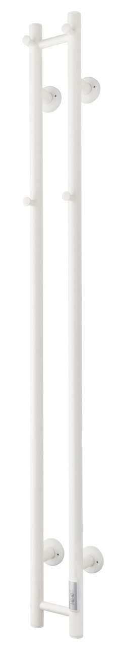 TVS ELDO 2 El-håndklædetørrer m/timer 1400x140mm, Hvid