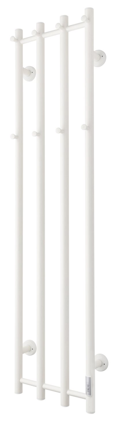 TVS ELDO 4 El-håndklædetørrer m/timer 1400x345mm, Hvid