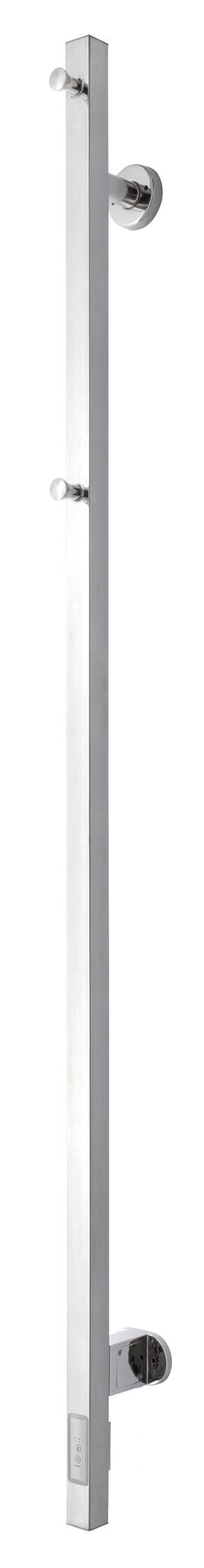 TVS ELDO 1 F El-håndklædetørrer m/timer 1400x60mm, Poleret rustfri stål