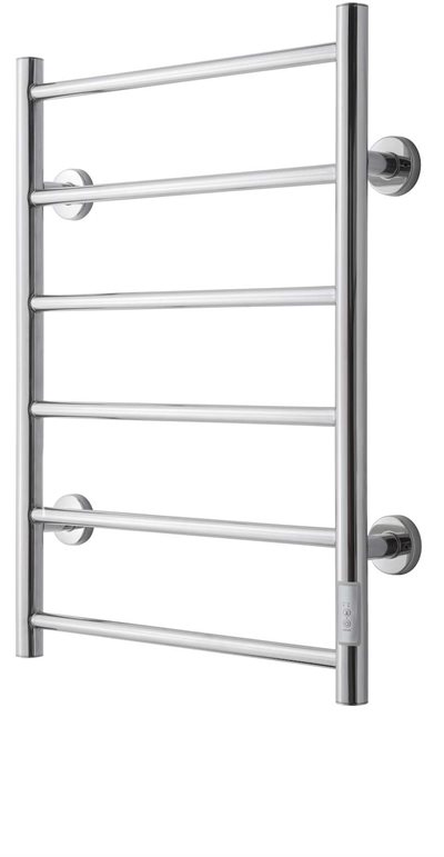 TVS ELDO 6 El-håndklædetørrer m/timer 690x500mm, Poleret rustfri stål