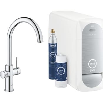 GROHE Blue Home Køkkenvandhane med køler starter kit. C-tud. Krom