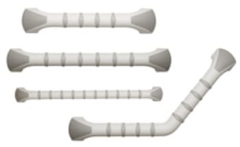 Støttehåndtag, lige 30 cm, Model Handy