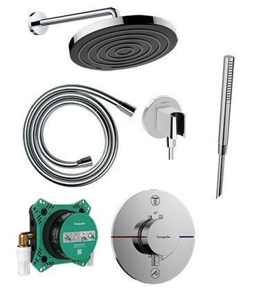 hansgrohe ShowerSelect Comfort S brusesystem til indbygning - krom