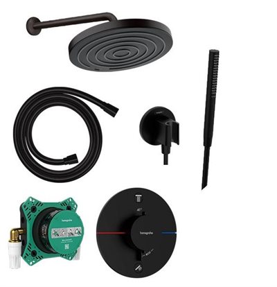 hansgrohe ShowerSelect Comfort S brusesystem til indbygning - Mat sort