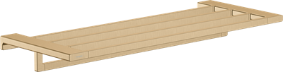 hansgrohe AddStoris Håndklædehylde med håndklædestang i børstet bronze PVD