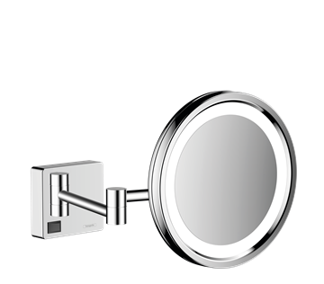 hansgrohe AddStoris Barber-/kosmetikspejl med LED-lys i krom