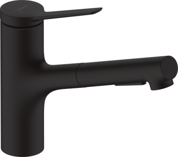 Hansgrohe Zesis M33 køkkenarmatur 150 m/udtræksbruser, mat sort