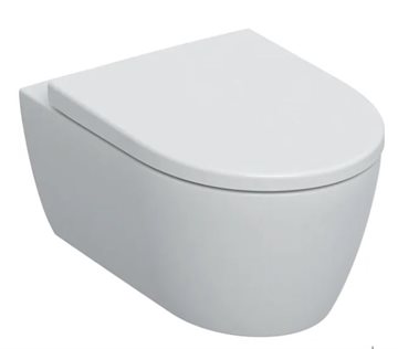 Geberit iCon væghængt toilet, Rimfree med sæde, mat hvid