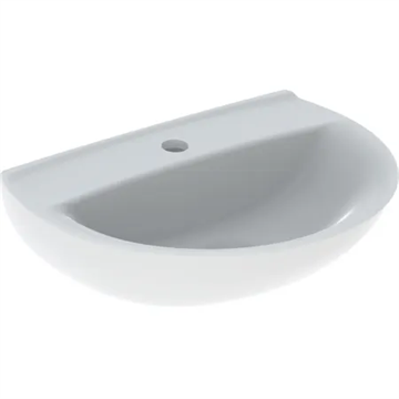 IFÖ Spira håndvask, uden overløb: Hvid / IFÖ Clean, B=50cm, T=36cm, Hanehul=Midtpå, Overløb=Uden, Opbevaringsflade=Bag