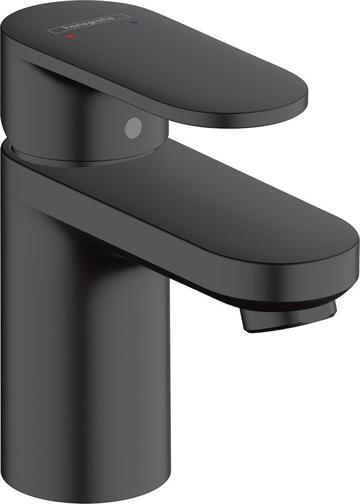 Hansgrohe Vernis Blend 1-grebs håndvaskarmatur 70 med løft op bundventil i mat sort 