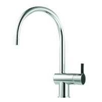 Mora Rexx køkkenarmatur i krom C-tud - Mora Rexx Køkkenarmatur med sort greb