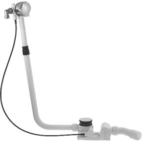 Duravit af-og overløbssæt i krom (pladsbesparende)