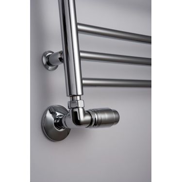 Strømberg Termostat sæt børstet, venstre - Strømberg Termostat sæt krom, Højre