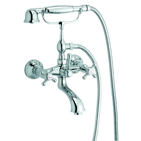 Damixa Tradition kar/brusebatteri i krom 