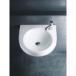 Duravit Architec vask med forlokket hanehul højre  - 575x520 med hanehul