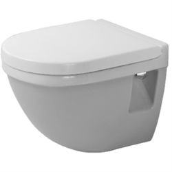 Duravit Starck 3 compact væghængt WC - Duravit Starck 3 compact WC med Wondergliss