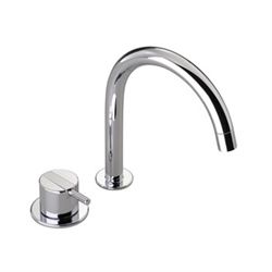 Vola 590G håndvaskbatteri - 185 mm høj - Vola 590G håndvaskbatteri i krom