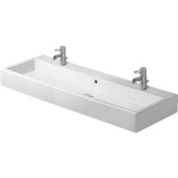 Duravit Vero 1200 mm vask  - Med 2 hanehuller