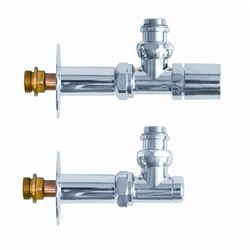 Alterna Design ventilsæt krom, vinkel