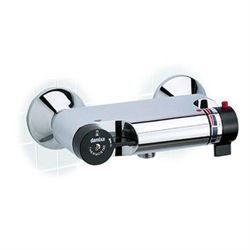 Damixa TMC termostatarmatur i krom og sorte greb