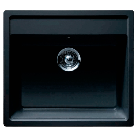 Intra granite Cristalite køkkenvask 57x51 cm - I Onyx/sort - NEMON100-O