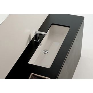 Lavabo porcelænsbadevask Gea 90 til underlimning