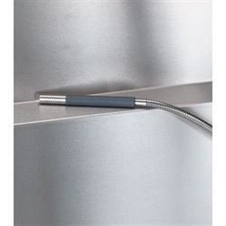 Vola T2 håndbruser med slange  - I Rustfrit stål med metal slange