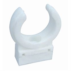 Hvid rørholder 40 mm