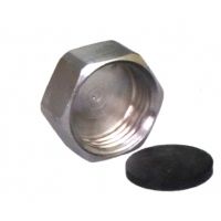 Forkromet slutmuffe 1/2" 