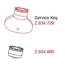 KWC Perlator og servicenøgle for Eve, ONO, AVA, Livello hvis med udtræk