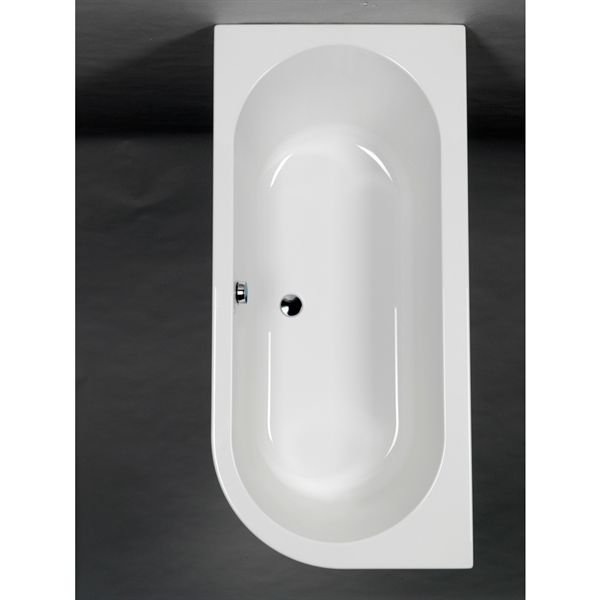 Strømberg Status badekar med Carronite 1700x800mm - Venstre side