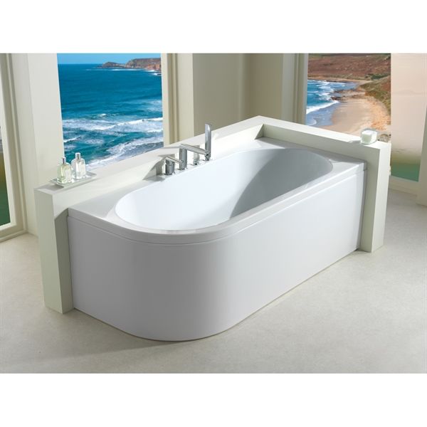 Strømberg Status badekar med Carronite 1700x800mm - Højre side